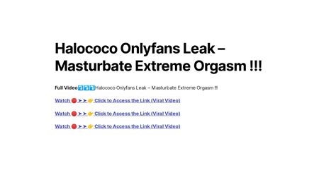 Halococo onlyfans leaked. Things To Know About Halococo onlyfans leaked. 